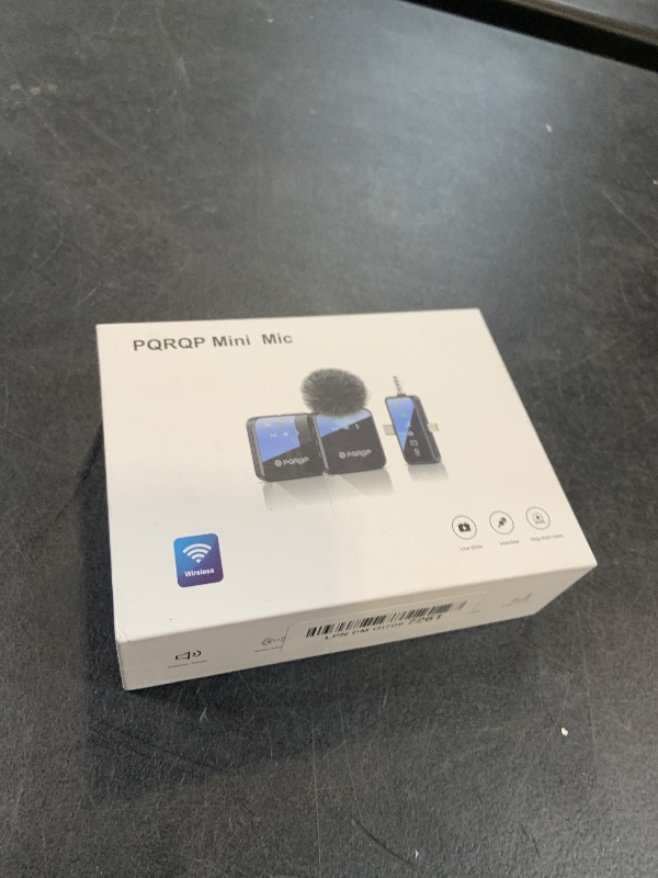 Photo 1 of PQRQP 3-in-1 Wireless Mini Microphone for iPhone, Android, Camera