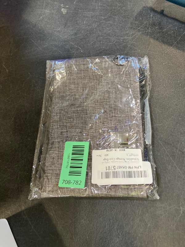 Photo 1 of Money Bag with Lock, 5x8in Nylon Notary Bag with Lock, 3-digit Combination Locking Bank Bags for Store Cash, Jewelry, Passport, Medicine, Credit Cards and Valuables, Storage Cash Bags