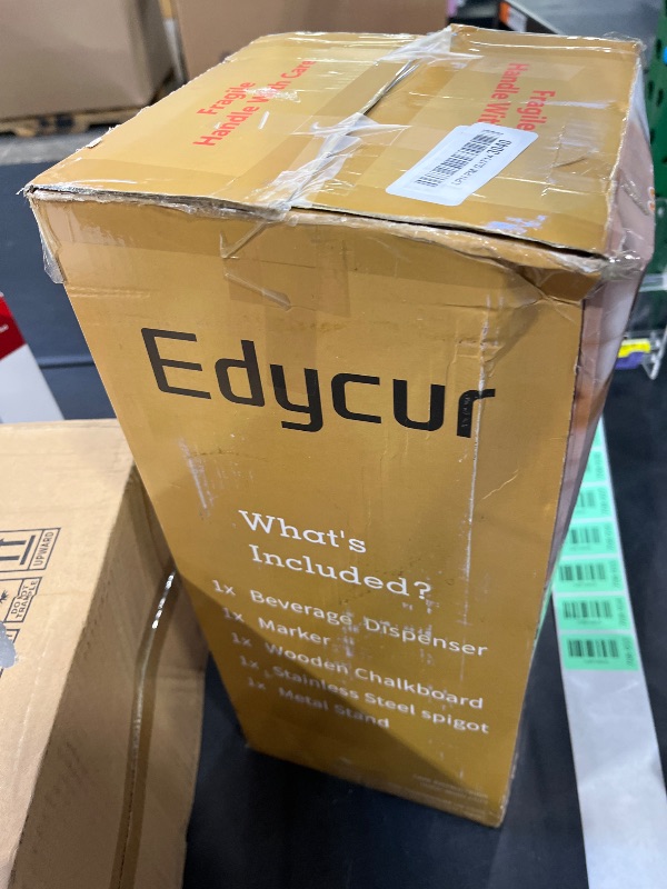 Photo 1 of Edycur 2 Gallon Glass Drink Dispenser
