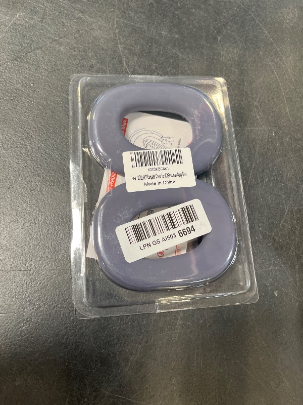 Photo 1 of SOULWIT Sweat Proof Silicone Ear Cover for AirPods Max, Comfortable Fit for Gym Exercise, Easy to Clean, No Sound Quality Loss - Navy Blue