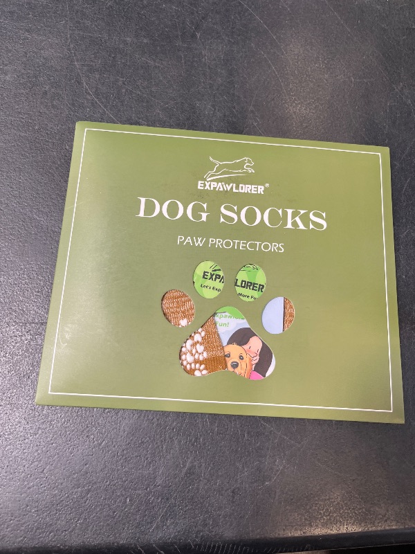 Photo 1 of EXPAWLORER Anti-Slip Dog Socks (4 Count) xs
