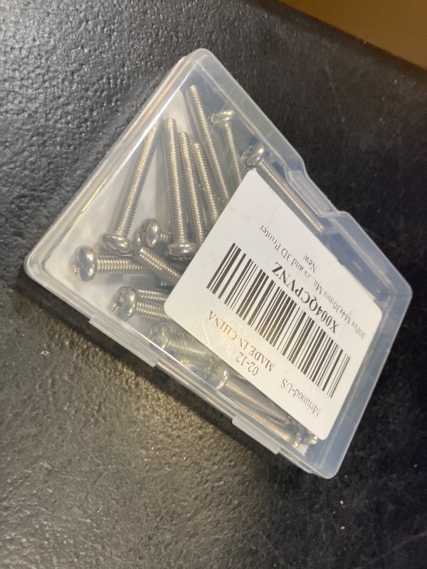 Photo 1 of Mriuuod M4x30mm Machine Screws, 30 Pcs