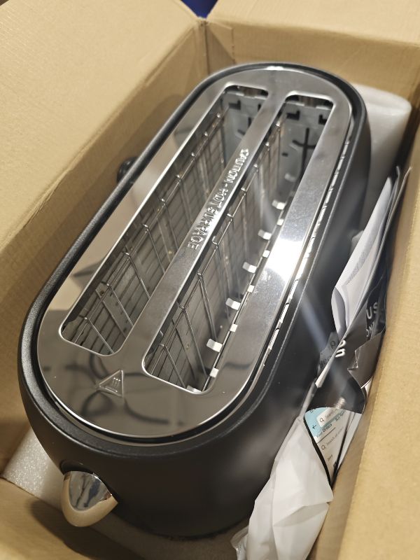 Photo 1 of KOTIAN 4-Slice Retro Long Slot Toaster