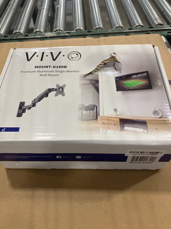 Photo 1 of VIVO Single Monitor Wall Mount MOUNT-G100B