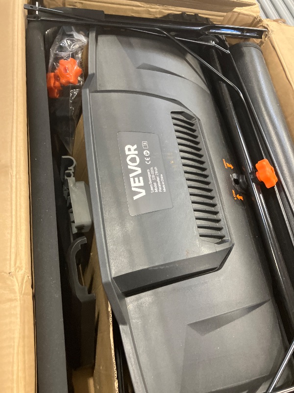 Photo 1 of VEVOR Push Lawn Sweeper - 21" Width, 3.5 cu. ft. Hopper