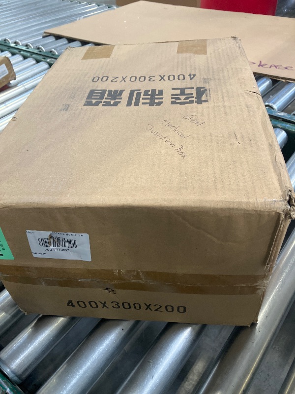 Photo 1 of Steel Electrical Junction Box, Indoor&Outdoor Electrical Enclosure Box, Wall Mounted Waterproof&Dustproof Metal Box, Universal Electric Equipment Enclosure Box with Safety Locks and Mounting Plates