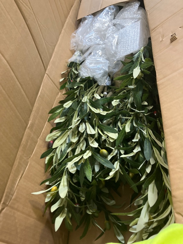 Photo 1 of Erimda 7ft Faux Olive Tree with Pot