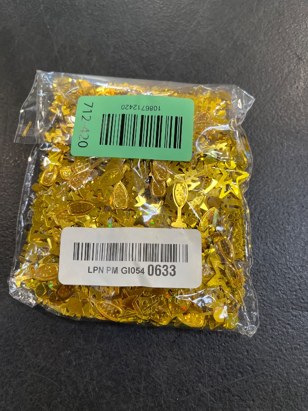 Photo 1 of WILLBOND 3000 Pcs Gold 50th Anniversary Confetti