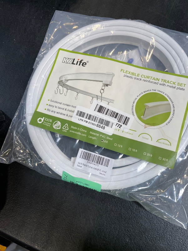 Photo 1 of KXLife Flexible Curtain Track, 8 ft, Ceiling Mounted