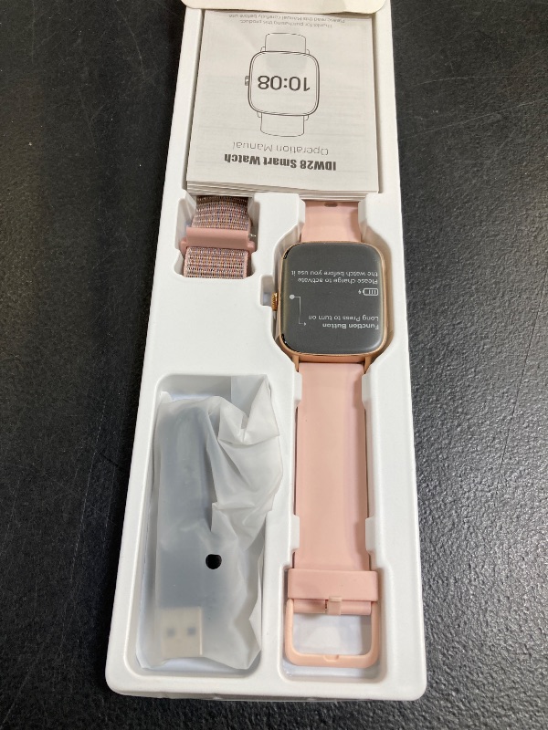 Photo 1 of Smart Watch for Women, 1.85" HD Smartwatch (Answer/Make Calls), 2 Bands