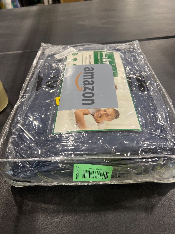 View 2 of HIMEET Twin XL Comforter Set, 5-Piece Navy Blue