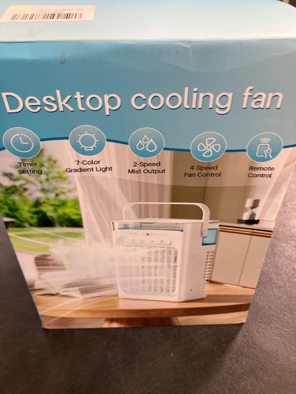 Photo 1 of SOLEEY Portable Air Conditioner, 1600 ML Dual Water Tank, 3 Speeds