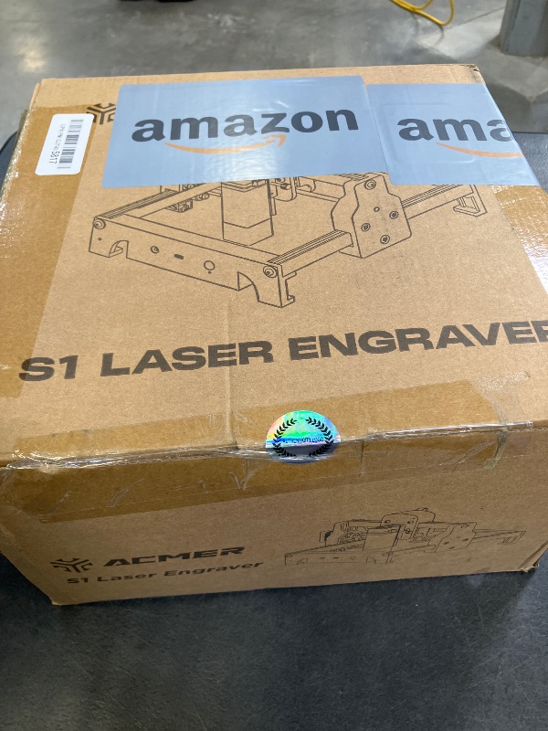 Photo 1 of ACMER S1 Laser Engraver for Beginners, 6000mW Lazer Engraving Machine with 130x130mm Working Area, Laser Cutter for Wood, Acrylic, Leather, DIY Crafts & Small Business