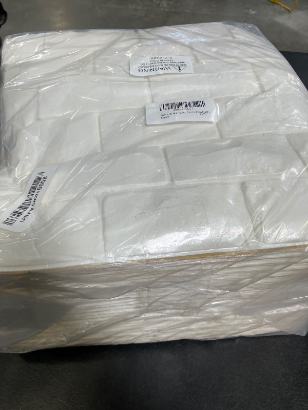 Photo 1 of Circloophs 30 Pcs 3D White Brick Wall Panels