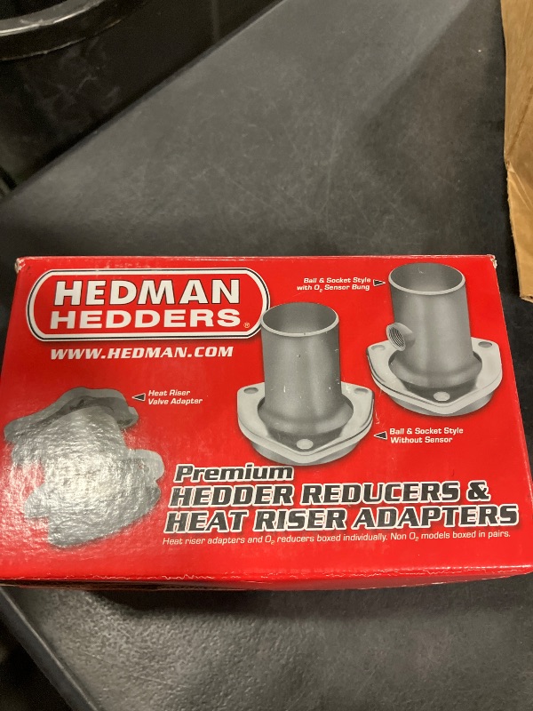 Photo 1 of Hedman Hedders Collector Reducer, 3 in Inlet to 2.5 in OD Outlet, 3-Bolt Flange, Gaskets, Steel, Natural, Pair