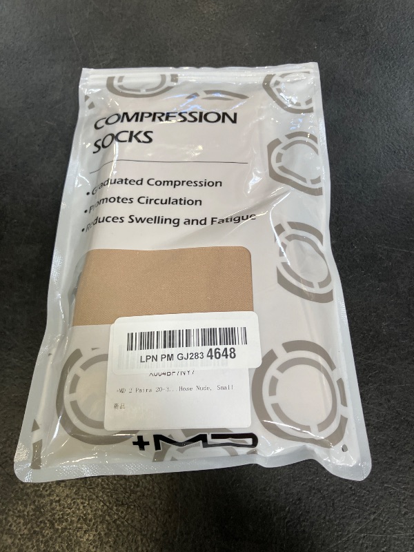 Photo 1 of +MD Compression Socks Knee High Open Toe Small