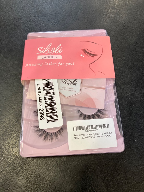 Photo 1 of Siligli Natural Cat Eye False Eyelashes - 7 Pairs