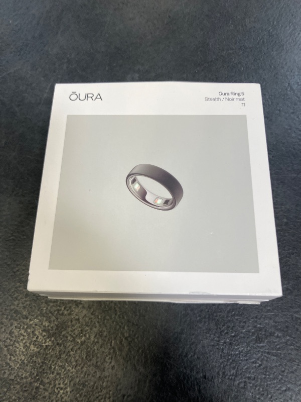 Photo 1 of OURA Ring 5 Smart Ring - Stealth - Size 11