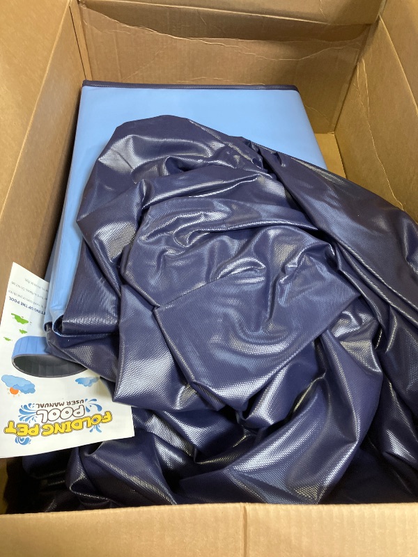 Photo 1 of Glowpoint Extra Large Foldable Dog Pool (120"x20", Blue)