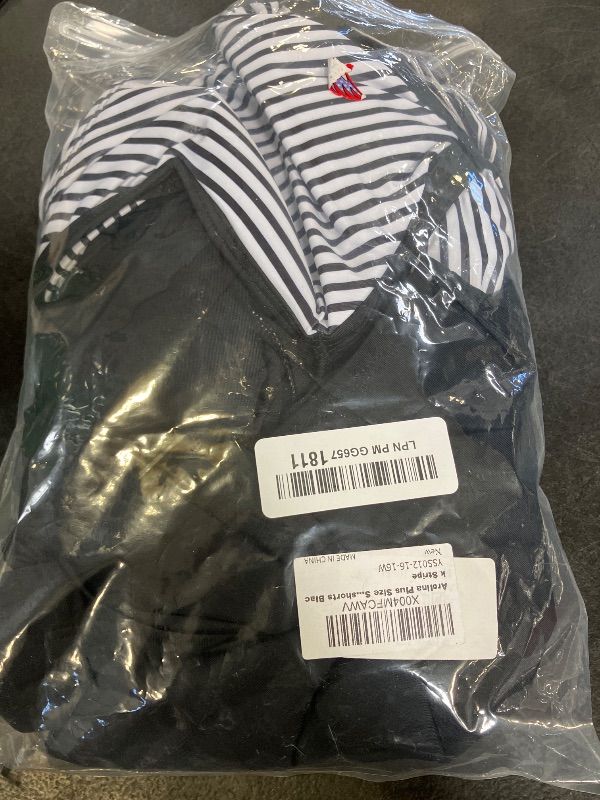 Photo 1 of Arolina Plus Size Tankini Set - Black Stripe - 16W