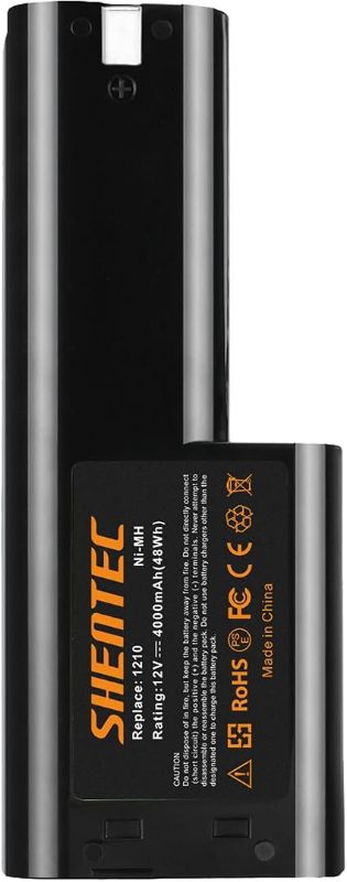 Photo 1 of Shentec 12V 4000mAh Ni-MH Battery Replacement for Makita 1210