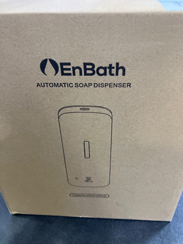 Photo 1 of EnBath Automatic Soap Dispenser (2-Pack) - 40 oz. Capacity, Black