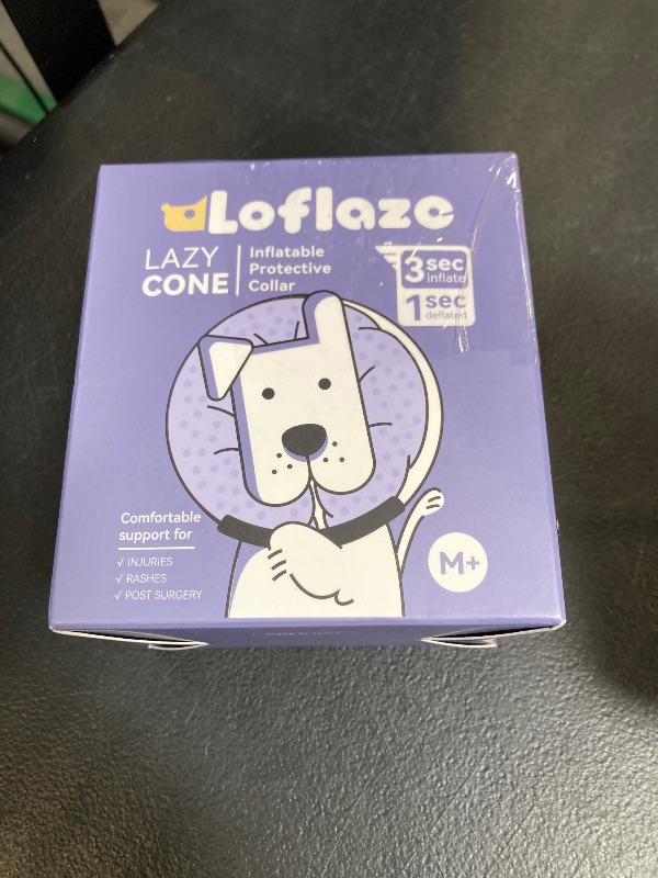 Photo 1 of Loflaze Inflatable Dog Cone Collar - Blue, Size M+
