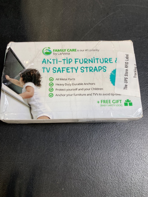 Photo 1 of Family Care TV & Furniture Safety Straps, 4 Pack
