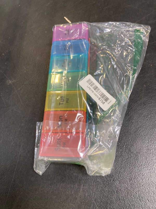 Photo 1 of Daviky Extra Large Weekly Pill Organizer, 7 Day, 2 Times a Day