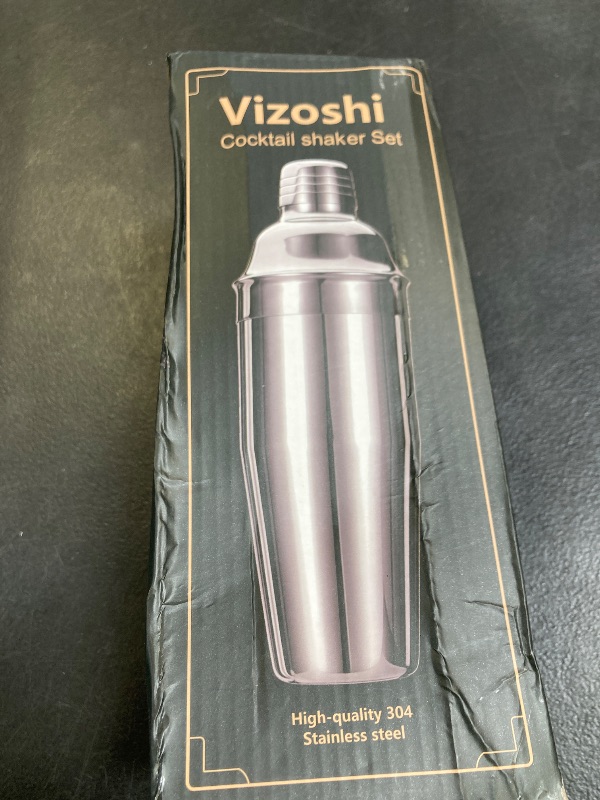 Photo 1 of Vizoshi Cocktail Shaker Set, 7-Piece Bartender Kit, Mixology Kit, Bar Set