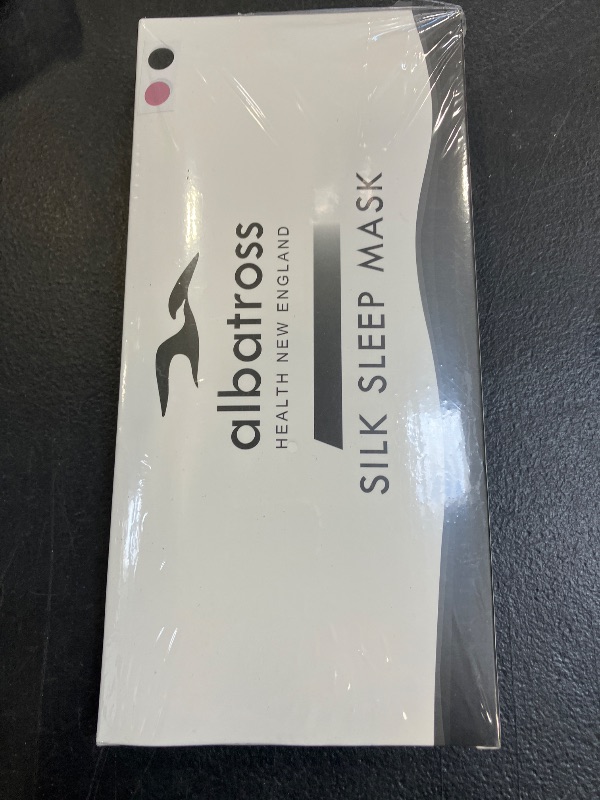 Photo 1 of Albatross Health Silk Sleep Eye Mask (Black & Pink)