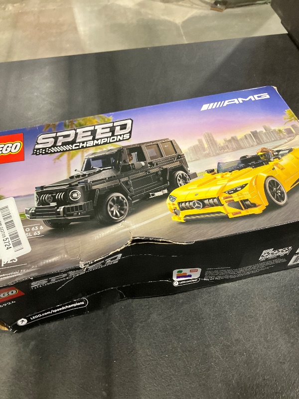 View 2 of LEGO Speed Champions Mercedes-AMG G 63 & SL 63 Building Toys - Kids Pretend Play Toy Cars for Boys & Girls, Ages 10+ Years - Gifts for Christmas - 76924