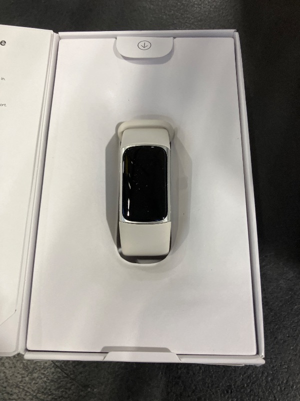 Photo 1 of Google Fitbit Charge 6 - Fitness Tracker - Porcelain/Silver