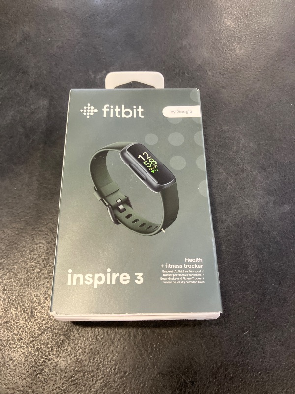 Photo 1 of Fitbit Inspire 3 Activity Tracker - Black/Midnight Zen