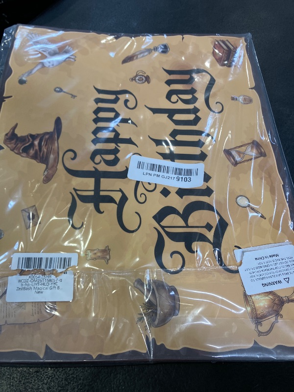 Photo 1 of ZestBash Wizard Birthday Gift Bag - 13" Magic School