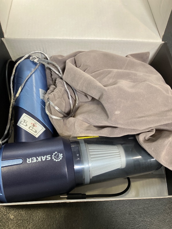 View 3 of Saker Handheld Car Vacuum Portable Cordless17000Pa HL132 Blue