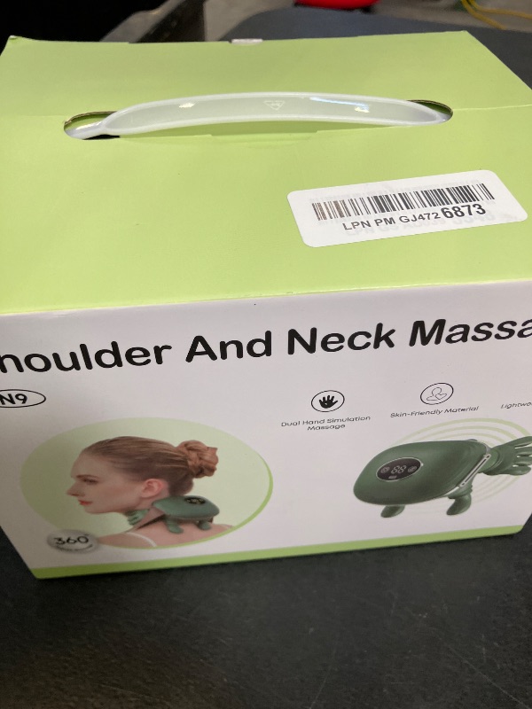 View 2 of NoxLumina Human-Like Neck Massager with Heat for Pain Relief Deep Tissue, Cordless 4D Kneading Neck and Shoulder Massager with Bionic Fingers Massage and Screen, Ideal Gifts for Women Men