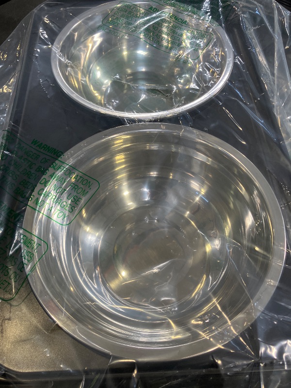 Photo 1 of COMESOON Elevated Dog Bowls - Adjustable Height, 2x 50oz Stainless Steel Bowls