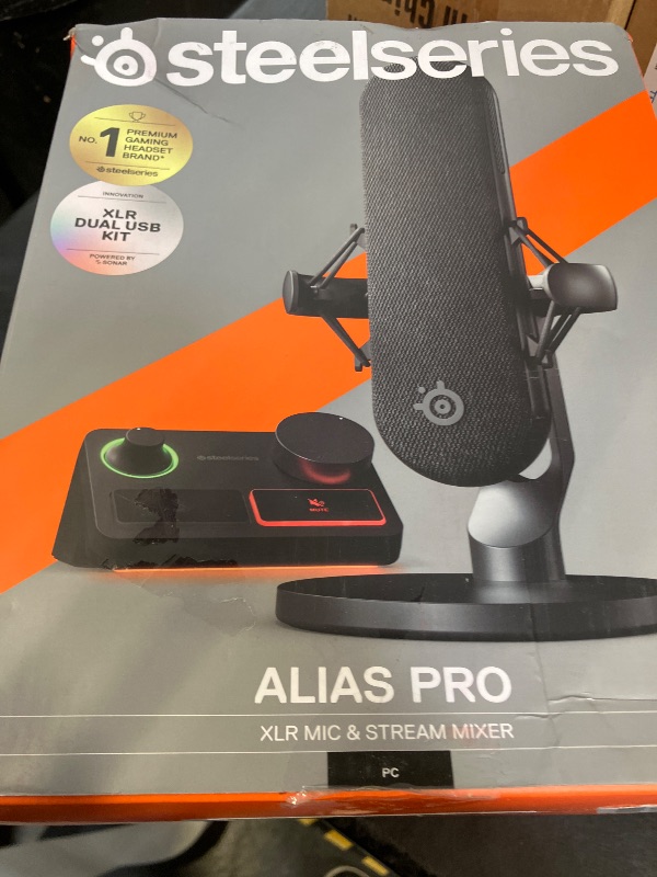 Photo 1 of SteelSeries Alias Pro Kit XLR Mic + Stream Mixer