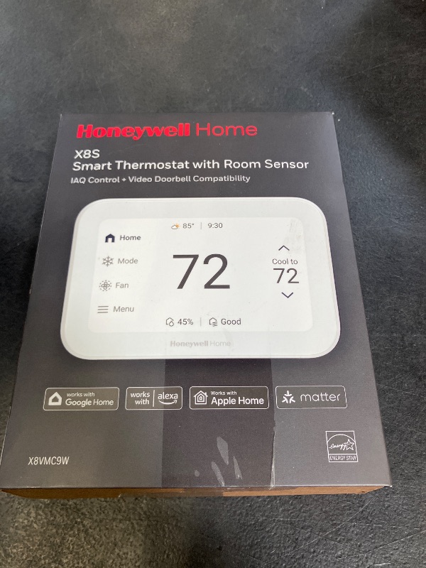 Photo 1 of Honeywell Home X8S Smart Thermostat with Room Sensor