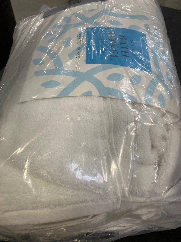 Photo 1 of White Classic Luxury Bath Sheets - 2 Pack