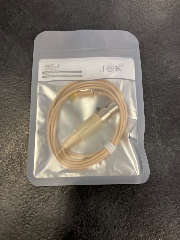 Photo 1 of J K Mini XLR TA4F Detachable Cable for Shure Wireless Bodypacks