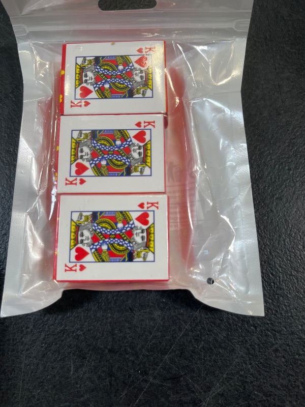 Photo 1 of Hariendny Mini Playing Cards (3 Decks, Red)