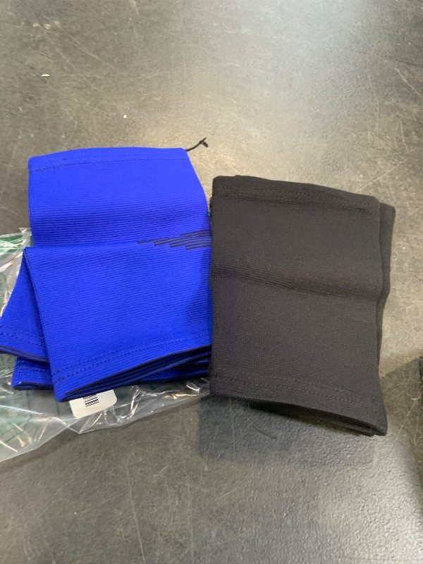 Photo 1 of  2 Pairs Kids Knee Brace Compression Sleeve, Small, Blue, Black