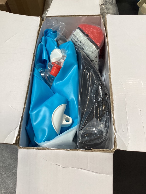 View 2 of QPAU Pool Basketball Hoop with Cooler, 42" Blue