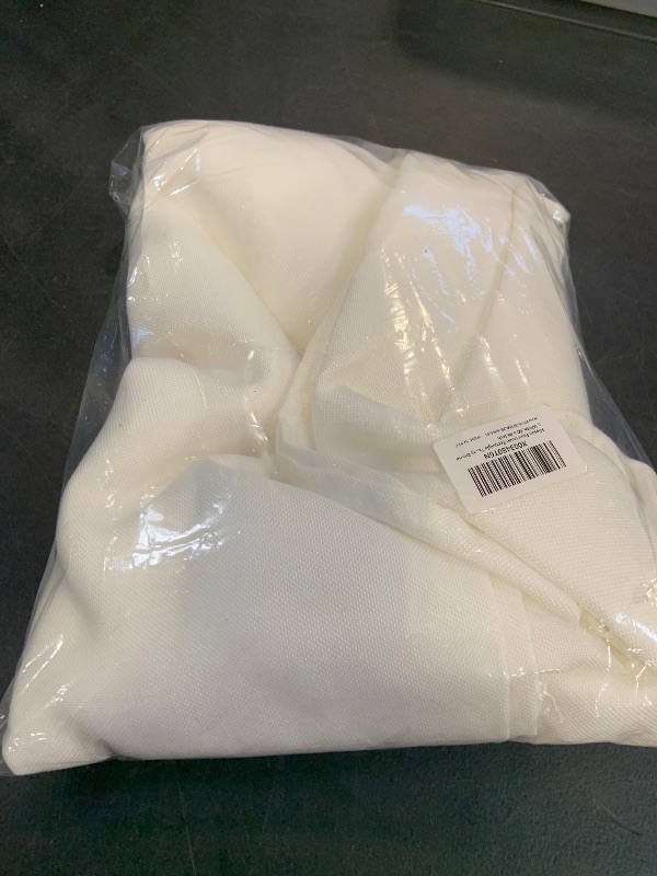Photo 1 of Hiasan Faux Linen Rectangle Tablecloth - White, 60" x 84"