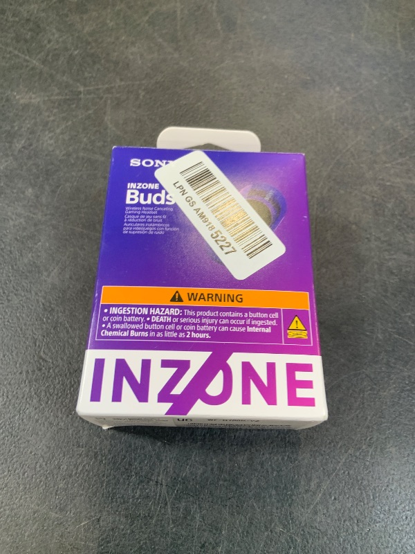 Photo 1 of Sony Inzone s Wireless Gaming Earbuds, Glass Purple