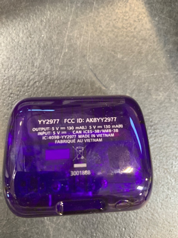 Photo 1 of Sony Inzone s Wireless Gaming Earbuds, Glass Purple