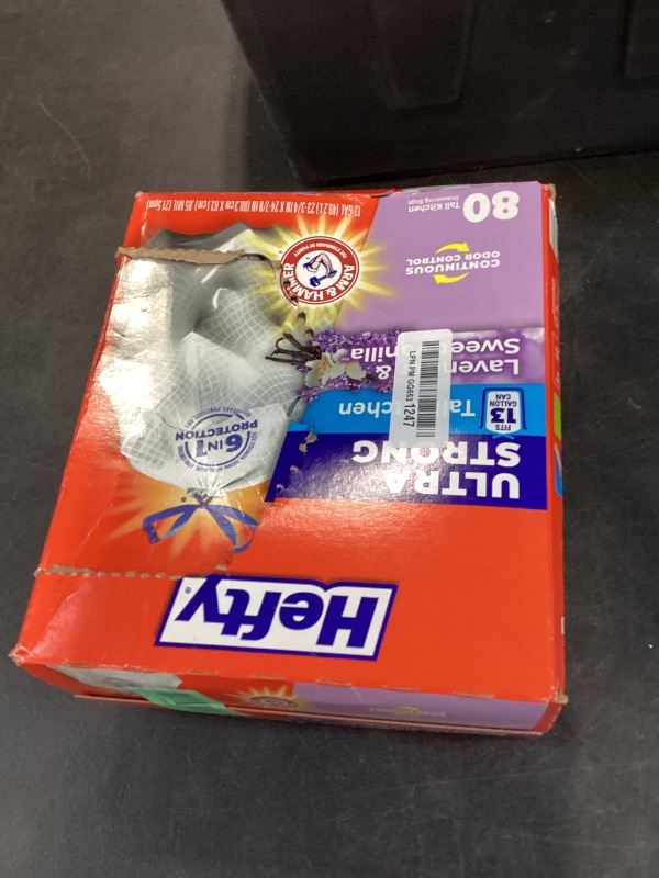 Photo 1 of Hefty Ultra Strong 13 Gal Trash Bags, White, 80ct