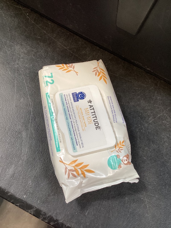Photo 1 of ATTITUDE Unscented Baby Wipes for Sensitive Skin